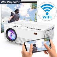 POYANK Wireless Projector 1080P Full HD Supported, 3600 Lumen Video Projector Supports Airplay Mirac