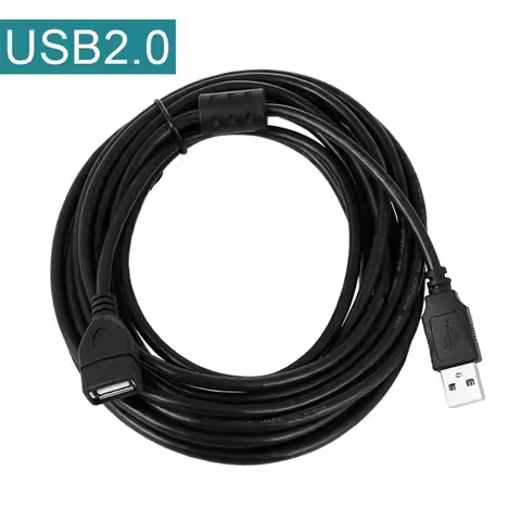 Black 0.6M 1M 1.5M 3M 5M USB 2.0 A Male to A Female Data Sync Charger Extension Cable Cord