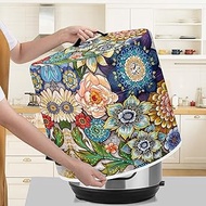Xoenoiee Boho Floral Blossoms Pattern Pressure Cooker Cover for 6 qt Instant Pot, Kitchen Appliance Dust Cover with Pockets for Rice Cooker Air Fryer Slow Cooker