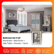 Melaka Combo Bedroom Set 5 in 1/ Set Bilik Murah Harga Kilang