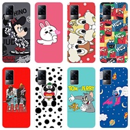 VIVO V21e Case Cartoon Silicone TPU Back Cover VIVO V21 5G V 21e VIVOV21 2021 Soft Phone Casing
