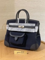 🔥實體店現貨｜全新愛馬仕Hermès Birkin 25海軍藍cargo銀扣_GALAXYLUXURY