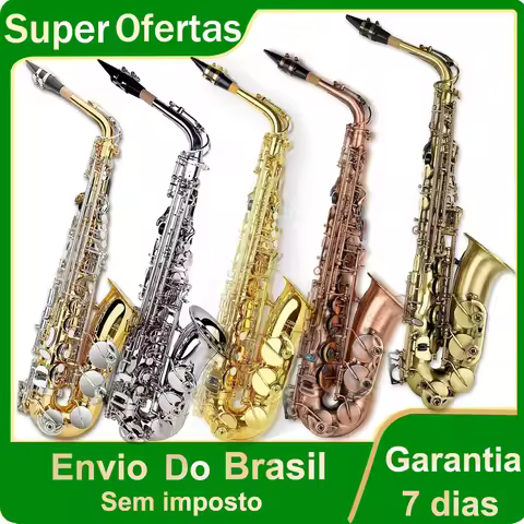 SLADE Multi Colored Saxophone Eb Alto Saxophone Brass Body Saxophone Set with Case Reed Sax Accessor