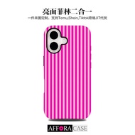 Stripe Collection Suitable for Apple 17 Thermal Transfer Film Two-in-One Phone Case 16pro/15 Cross-B