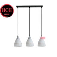 HCH Modern Pendant Light E27 Lamp Holder Nordic Hanging Lamp Glass Material Lampu Gantung (2103 / 21