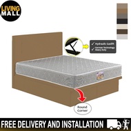 Living Mall Nivie Fabric And Leather Storage Bed Frame SBD 16" in 8 Colors