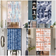 Nordic Style Room Door Curtain Velcro Tape Japanese Style Doorway Curtain for Kitchen Partition Feng Shui Curtain Long Half Height Cabinet Curtain