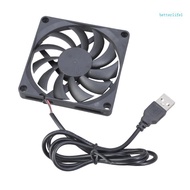 BTM Powerful 13CFM 80mm 80x80x10mm Brushless USB Cooling Fan For PC CPU Cabinet Temperature Control 