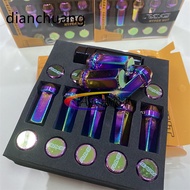 RAYS High Performance Racing Hyper Nuts Modified Neo Chrome Tire Wheel Lug Nut M12x1.25 M12x1.5 Leng