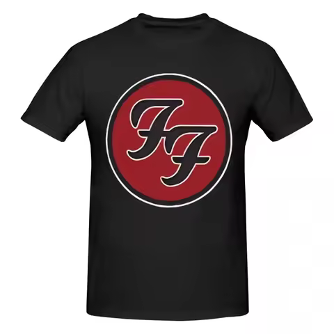 2025 New Summer F-Foo Band Fighters Rock Graphic T-Shirt Y2KIdea Crew Neck Men's and Women's T-Shirt