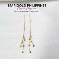 Saudi Gold Double Ball Tictac Earrings