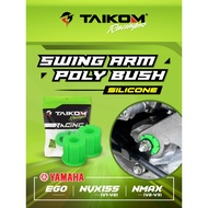 TAIKOM RACING Swing Arm Poly Bush Silicone Material Ego NVX155 V1 V2 NMAX V2 V3 Turbo NVX NMAX155 Sp