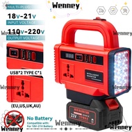 WENNEY Battery Power Inverter for Makita 18V Battery, Digital Voltage Display Device Charging 120W P