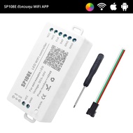 เครื่องควบคุมแสงแถบ LED พิกเซล WS2811 WS2812B SP110E SP105E ฟันสีฟ้า SP108E SP501E เพลง WiFi SP107E