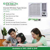 ✶Everest Window Type Aircon With Remote Control 1.5 HP - ETA15WDR3-HF