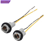LOVETOUCH 2Pcs Car T10 Bulb Socket Holder Wire Plug Harness Wiring Holder Adapter Car T13 T15 Light 