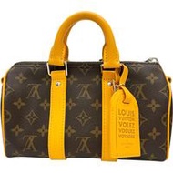 กระเป๋าสะพายไหล่ Louis Vuitton Monogram Macassar Speedy Bandouliere 25 M12733 มือสอง ผลิตจากหนัง/แคน