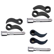 wsustore--3 Pcs Crowbar Adapter-Head ToolPry Bar Wrench Adaptor-Head Fits 1/2Inch Drive Ratchets Hal