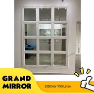 DIY Grand Mirror Set 3.0 / Wainscoting /PU Keras Bukan Foam/ Siap Potong / Senang Pasang / Wall Mirror / 12 cermin