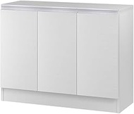 IWATSUKI Storage Shelf with Door to Order White Wood Width 17.7-47.2 inches (45-120 cm), Width 24.0 