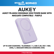 POWERBANK / AUKEY PB-MS04 ULTRA SLIM WIRELESS POWERBANK / 20W / 10000MAH / 1 x USB-C (IN OUT / 18W 2