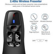 Laser Pointer Wireless Presentation Clicker PowerPoint, 2.4GHz USB Remote PPT Clicker Presenter not 