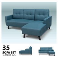 SOFA L-3 TEMPAT DUDUK/SET RUANG TAMU/SOFA SET/3S FABRIC SOFA/LIVING ROOM SOFA SET/MODERN SOFA/L SHAP