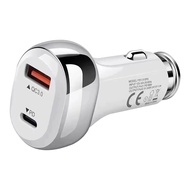 Universal USB 12V To 24V Tablet Fast Charging Dual Port Car Charger Accessories Portable Auto PD Mobile Phone 38W Adapter