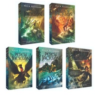 5books  เล่ม/ชุด Percy Jackson &amp; The Olympians หนังสือนวนิยายต้นฉบับภาษาอังกฤษ ภาษาอังกฤษชุดหนังสือเด็ก การอ่าน นวนิยายบทภาษาอังกฤษสำหรับวัยรุ่น