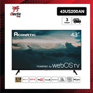 Aconatic ทีวี 43 นิ้ว LED 4K HDR WebOS TV (Wee 2.0) รุ่น 43US200AN Smart TV สมาร์ททีวี ระะบบปฏิบัติก