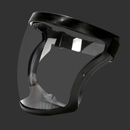 防护面罩 透明防雾面罩电焊防护面屏全脸透明高清防尘面罩防飞溅面具 黑框白片款【防雾】