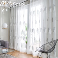 Mrtrees 3 Color Jacquard Sheer Curtain Long 270cm for Sliding Door Day Langsir Living Room Bedroom Voile Tulle For Windo