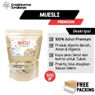 MUESLI Original 500gr Healthy Breakfast Oatmeal Dried Food With Almond Cereal Healthy Family Breakfa