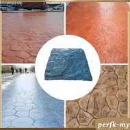 [PerfkMY] Concrete Stamping Tool Concrete Texture Mat Cement Paver DIY 45cmx45cm Stamp Mat Casting f