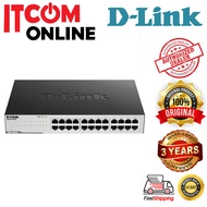 D-LINK 24-PORT GIGABIT RACKMOUNT NETWORK SWITCH (DGS-1024C) METAL