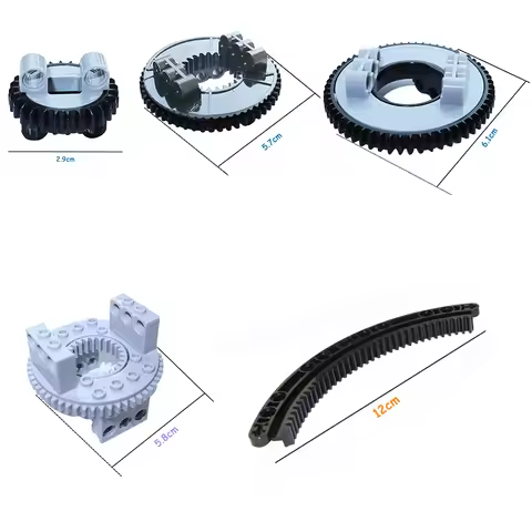 28 56 60 Tooth Turntable MOC Technical Parts Building Block Bricks High-Tech Parts 18938 18939 48452