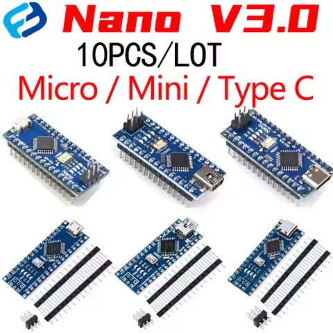 Type-C USB Nano 3.0 With Bootloader Compatible Nano 3.0 Controller For Arduino CH340 USB Driver 16Mh