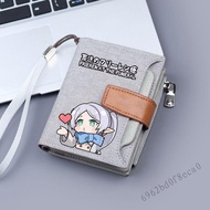 Oguri Cap Wallet Short Billfold น่ารักสำหรับนักเรียนหญิงชาย