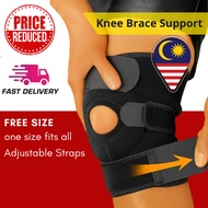 Adjustable 4 Spring Knee Brace Guard Knee Support Protector Strap Knee Belt Sport Pelindung Lutut Sukan Hiking 护膝