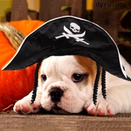 DYRUIDOJ Pet Pirate Hat, Adjustable Breathable Cat Wizard Hat, Funny Soft Pet Witch Hat Cat Spider H