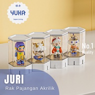 YUKA - JURI Aesthetic Acrylic Action Figure Display Stander Aesthetic Cover Display Transparent Disp