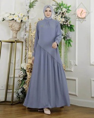 COD-GAMIS POLOS WANITA TERBARU MODEL SIMPLE DAN ELEGAN FREE KERUDUNG