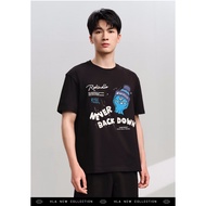 (T-shirt) HLA never back down 100% cotton short sleeved T-shirt for men