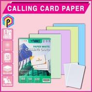 Yasen A4 Calling Card Paper White 220gsm & 250gsm Double Sided Cardstock Paper 50 Sheets