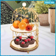 [Wishshopelq] 2 Tier Cake Stand Cake Stand Candy Display Plate Photo Props Snack Tray