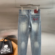 IPNN Fe ** i Spring Summer New Style Men's Fashion Straight Jeans Wash Water Craft Embroidery Casual