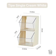 IKONELACI Organizer Box Snack Rak Kotak Lipat Minimalis Rak Meja Rak Makanan Serbaguna