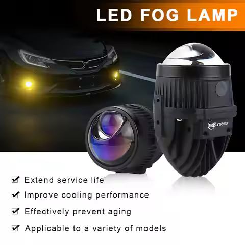 2.0 Inch Blue Bi LED Projector Lens Universal Headlight Retrofit For H1 H4 H7 H11 Auto Light Headlam