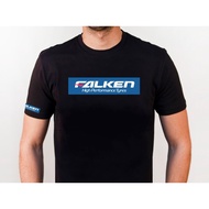 T-Shirt Tayar Falken Black 1 100% Cotton Roundneck Lengan Pendek/Short Sleeve T Shirt/Baju  Men/Ladi