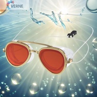 [Verne.my] Full-View Swim Goggle Adjustable Retro Swimming Goggles Non-Slip Professional Full Angle 